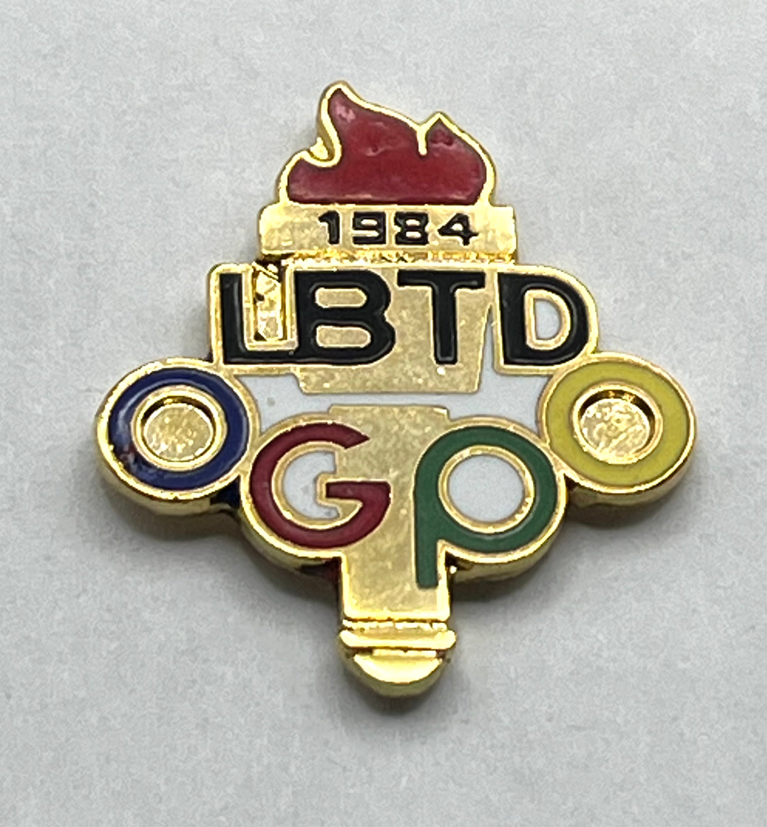 1984 Olympic Lapel Pin ~ LBTD ~ Los Angeles Summer Games ~ Law Enforcement