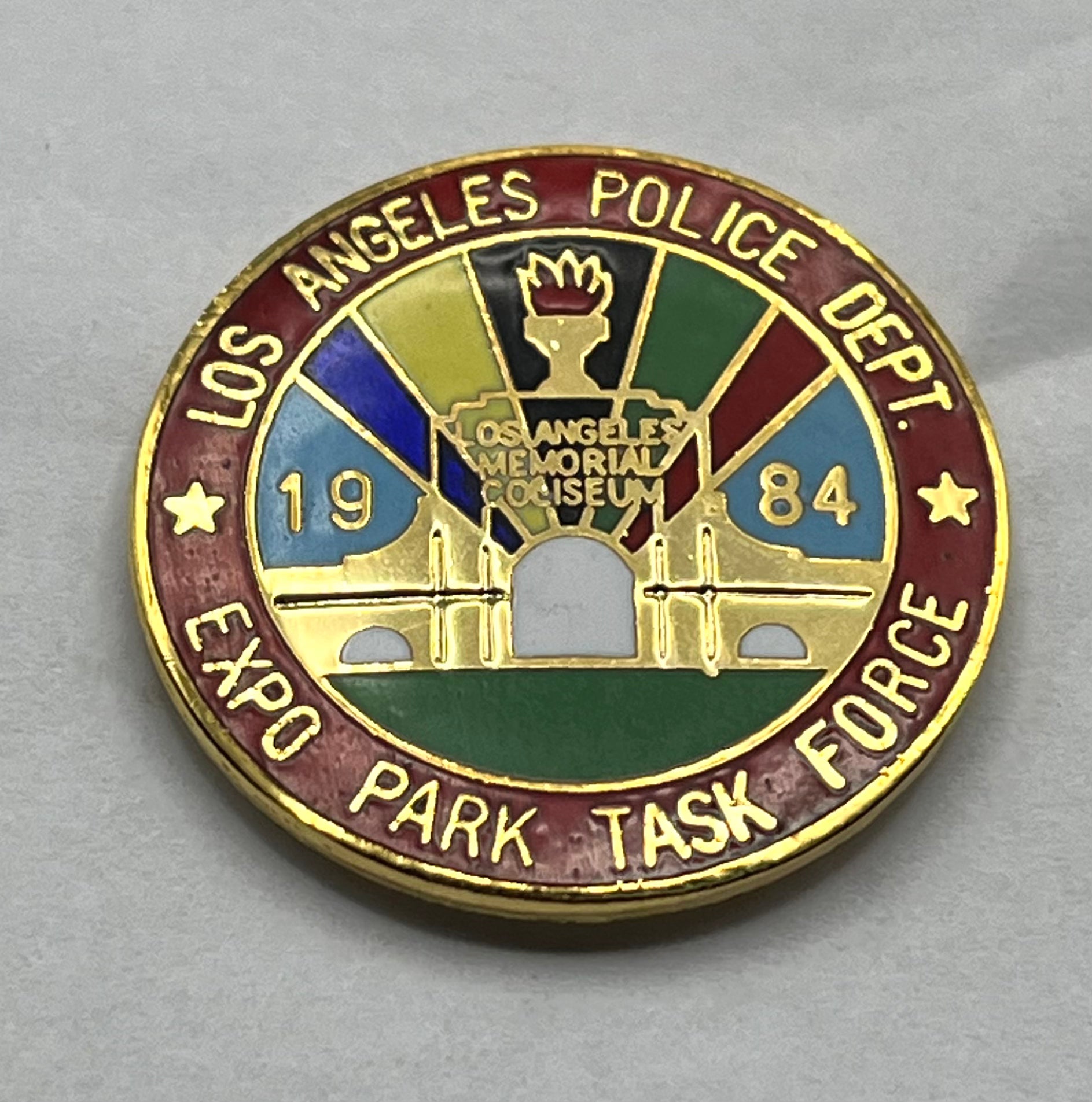 1984 Olympic Pin ~ LAPD Expo Park Task Force
