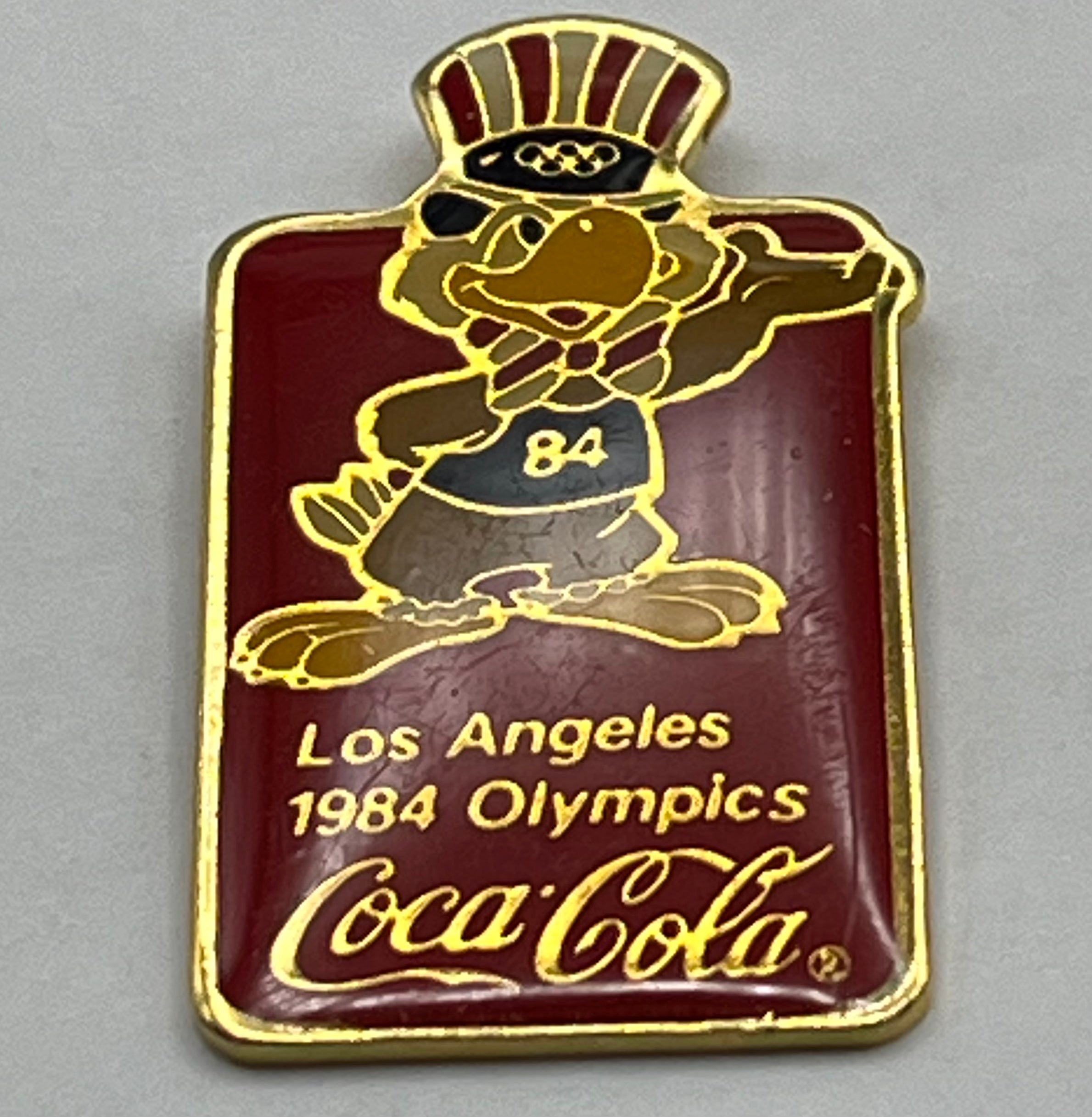 1984 Olympic Pin ~ Sam the Eagle ~ Sam Waving ~ Los Angeles
