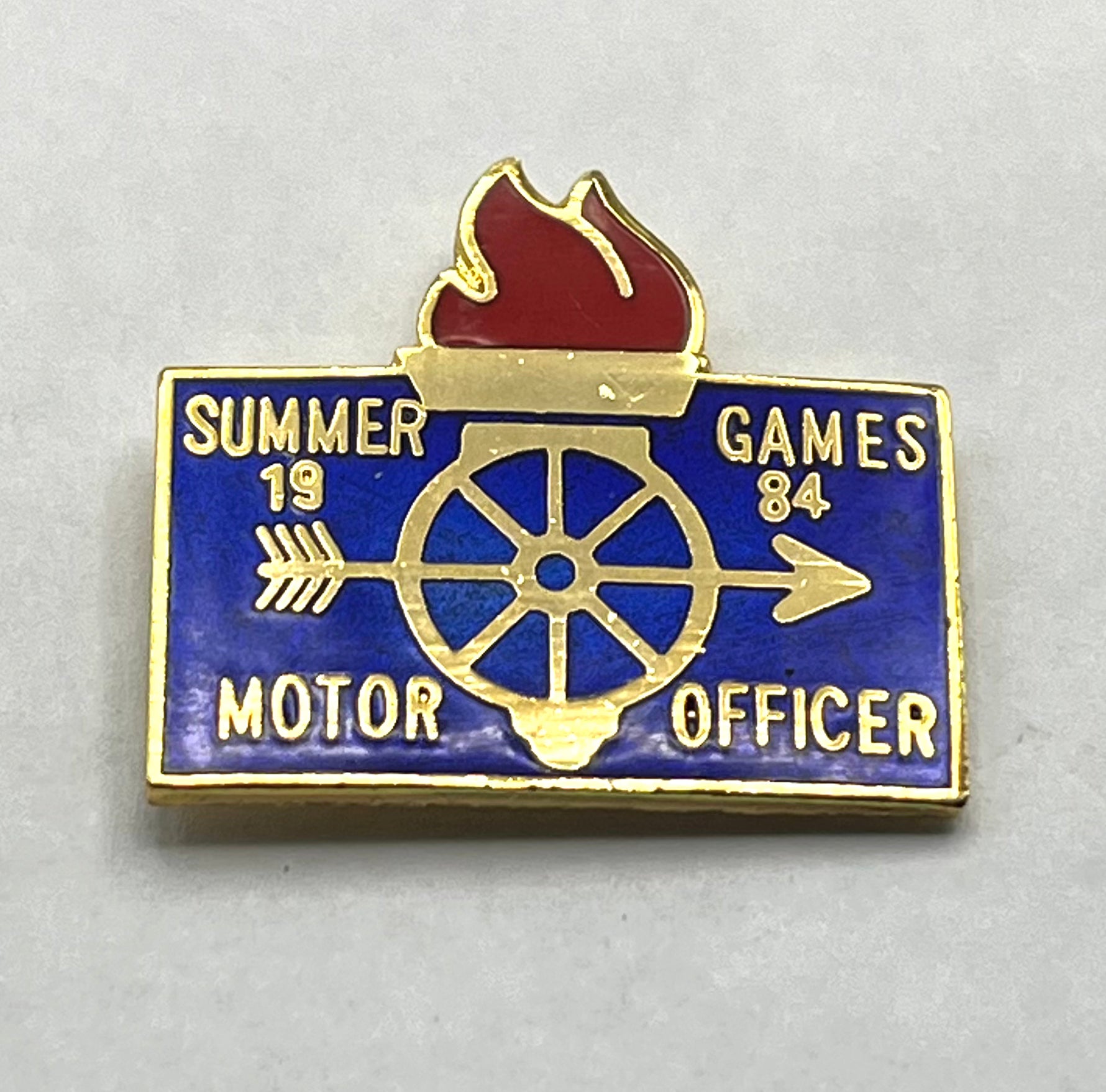 1984 Olympic Pin ~ LAPD Summer Games Motor Officer