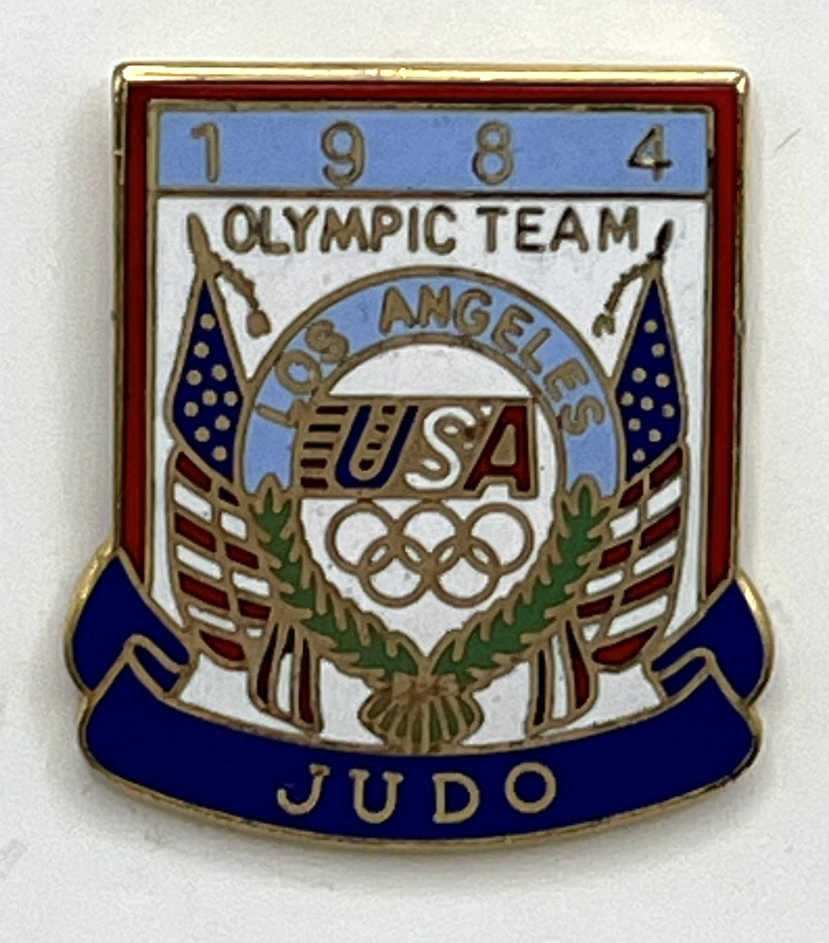1984 Los Angeles Olympic Team Pin ~ Judo ~ Designs by Margarita