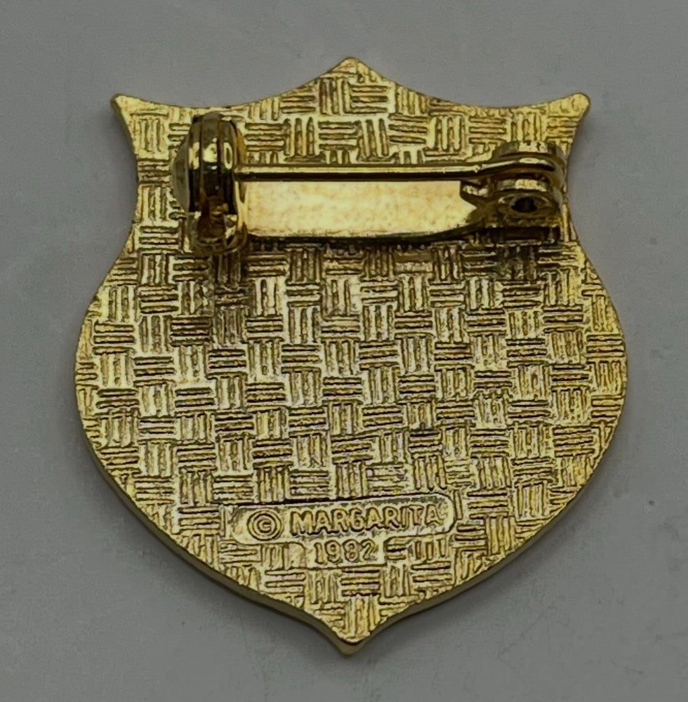 1982 Vintage USA Wrestling Shield Pin - Pre-1984 Olympic Era - Designs by Margarita