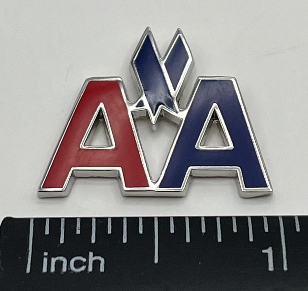 American Airlines classic AA eagle lapel pin — modern cloisonné reproduction