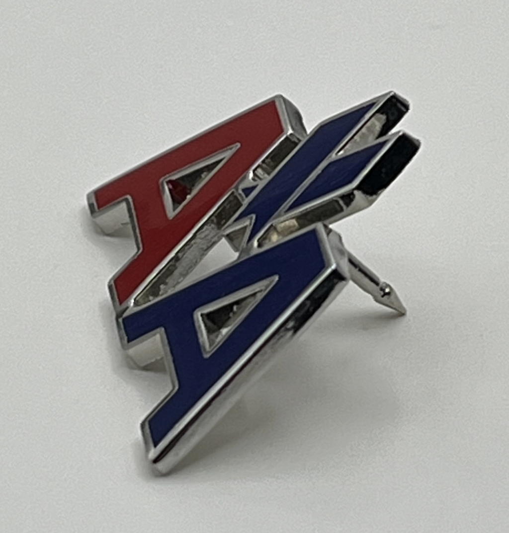 American Airlines classic AA eagle lapel pin — modern cloisonné reproduction