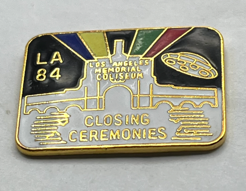 1984 Olympic Pin ~ Closing Ceremony at Los Angeles Coliseum