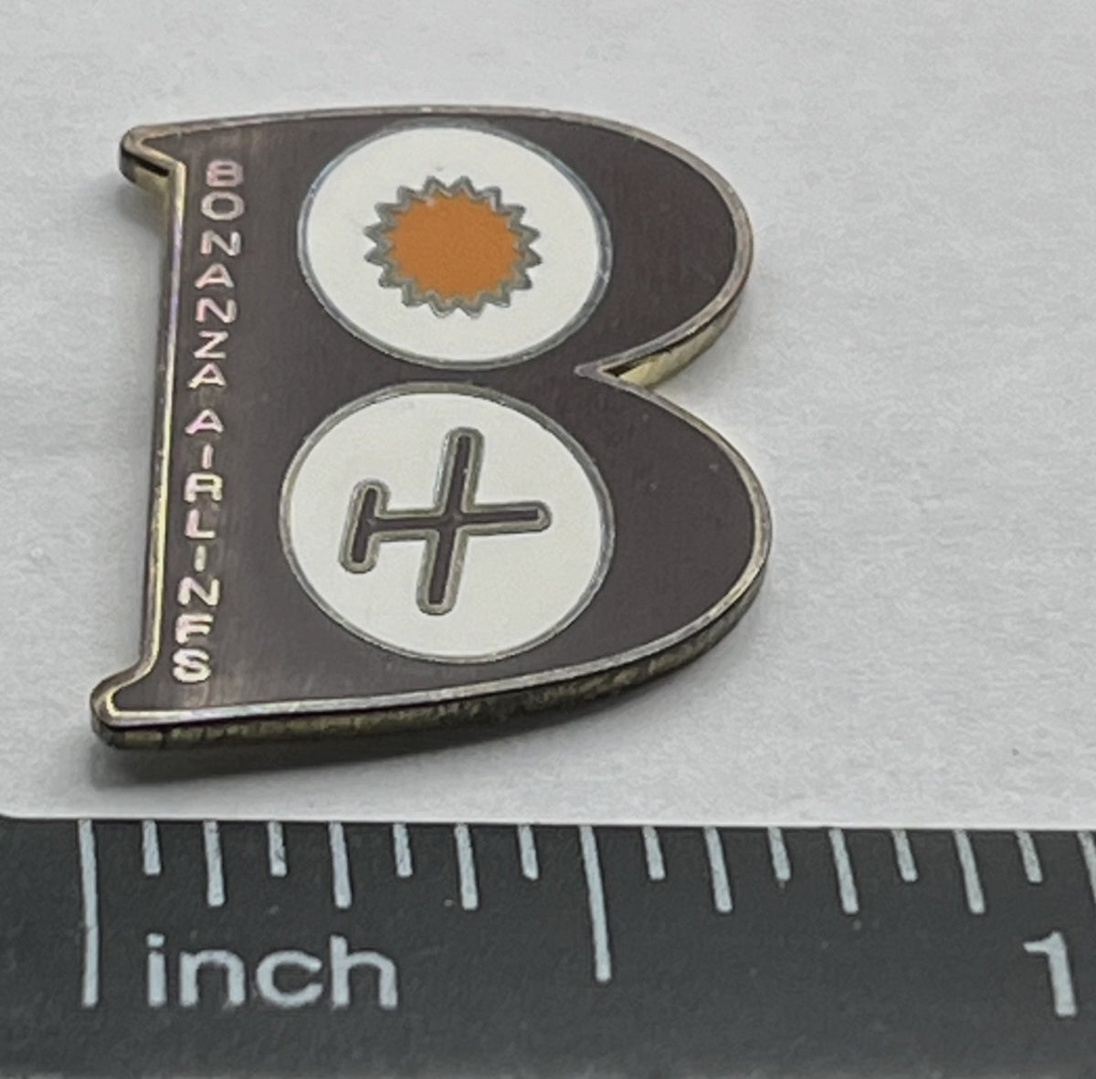 Bonanza Air Lines “B” Logo Lapel Pin – Repro Gift