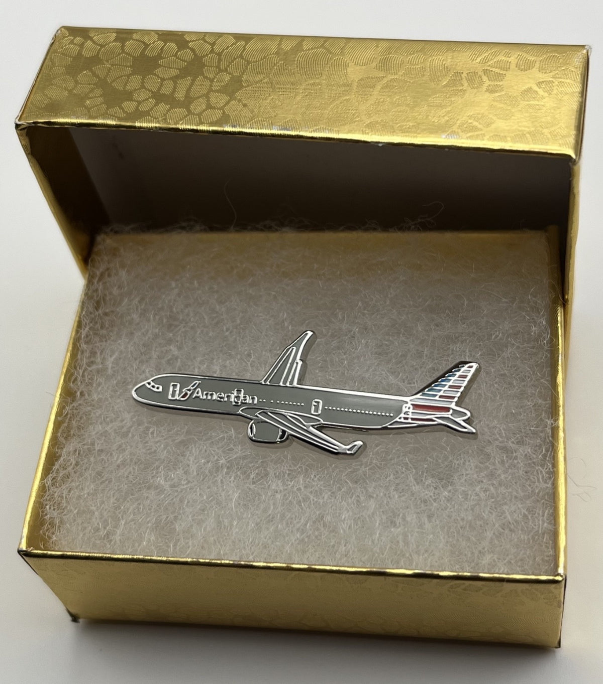 American Airlines Airbus A321 Airplane Lapel Pin ~ Repro Gift
