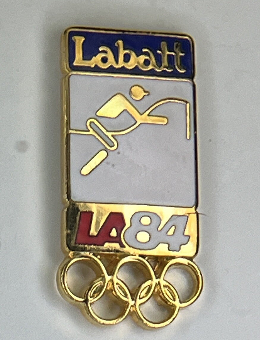 Equestrian Olympic Pin ~ Pictogram ~ 1984 Los Angeles ~ Sponsor Labatt