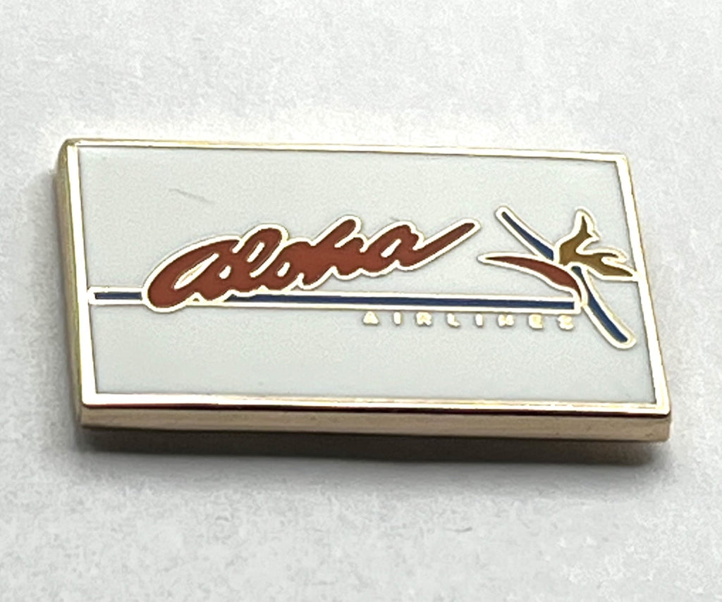 Aloha Airlines script-logo lapel pin — Repro Gift