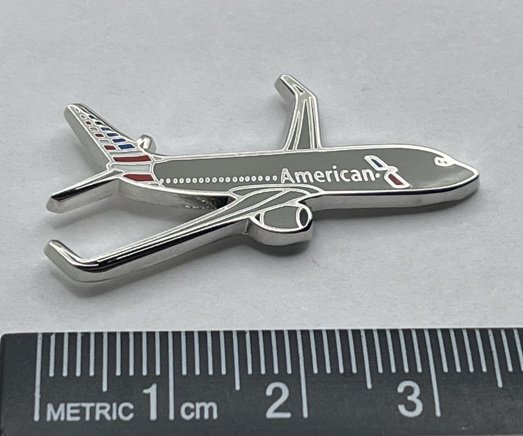 American Airlines Boeing 737 Airplane Lapel Pin – Modern Reproduction Gift