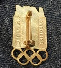Canoeing ~ Kayak Olympic Pictogram Brooch Pin ~ 1984 Los Angeles Summer Games ~ LA