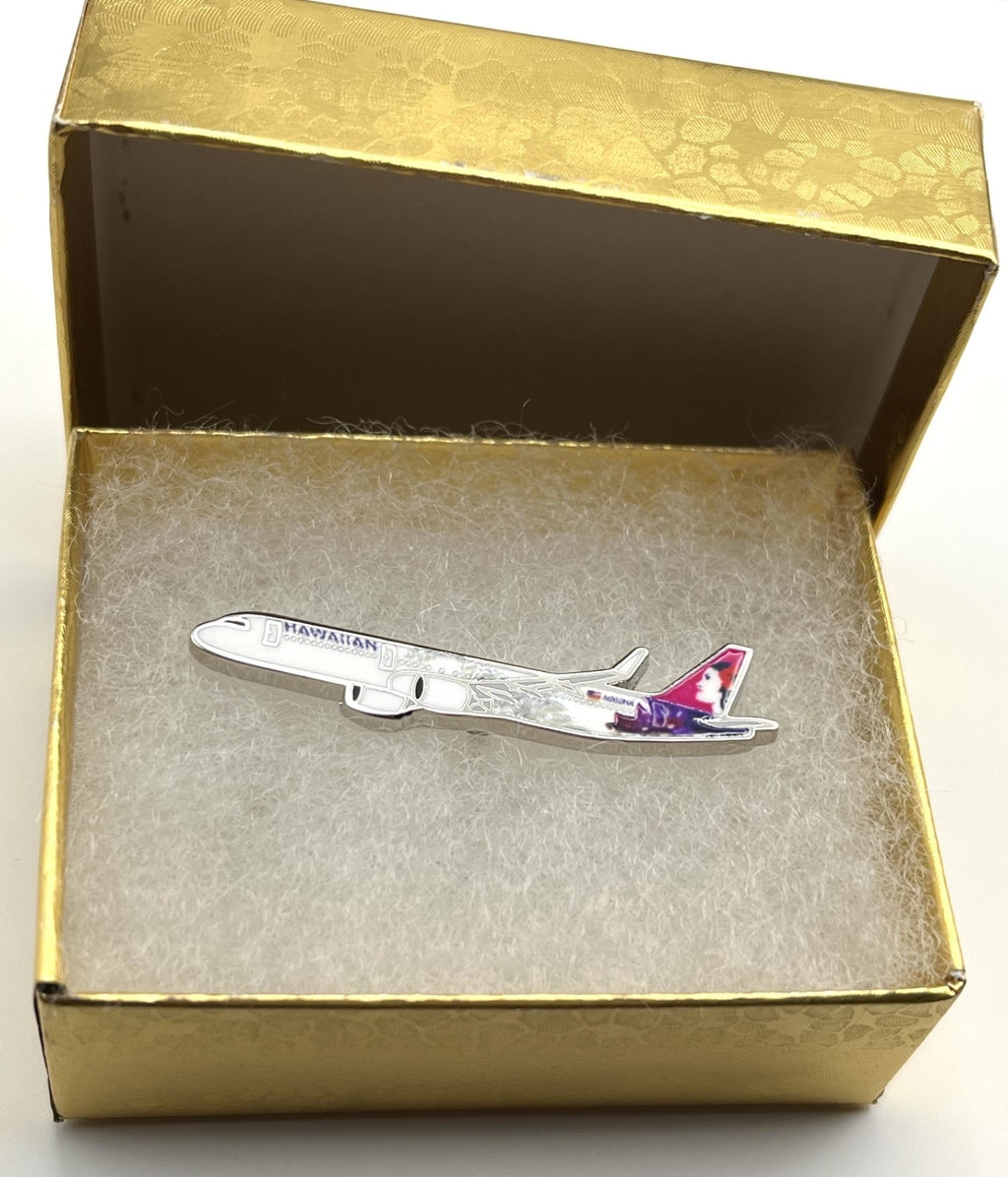 Hawaiian Airlines Airbus A321 neo Airplane Lapel Pin Repro Gift