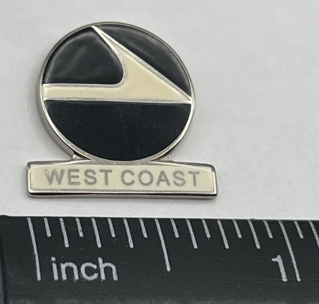West Coast Airlines Round Logo Lapel Pin – Repro Gift