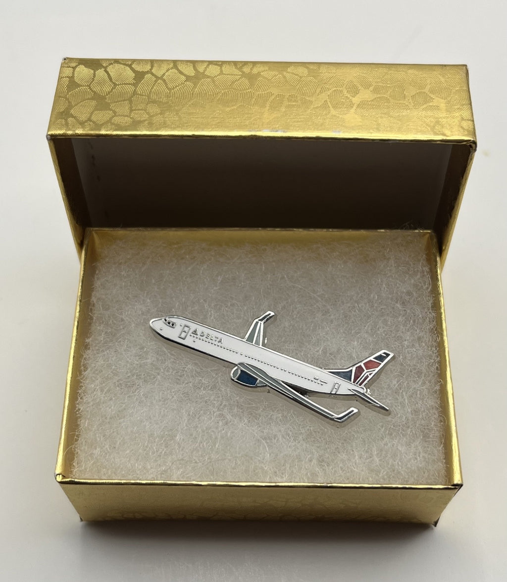 Delta Air Lines Boeing 737 Airplane Lapel Pin – Modern Reproduction Gift