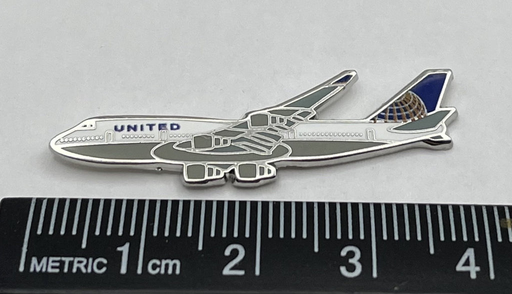 United Airlines Boeing 747 Airplane Lapel Pin – Modern Reproduction Gift