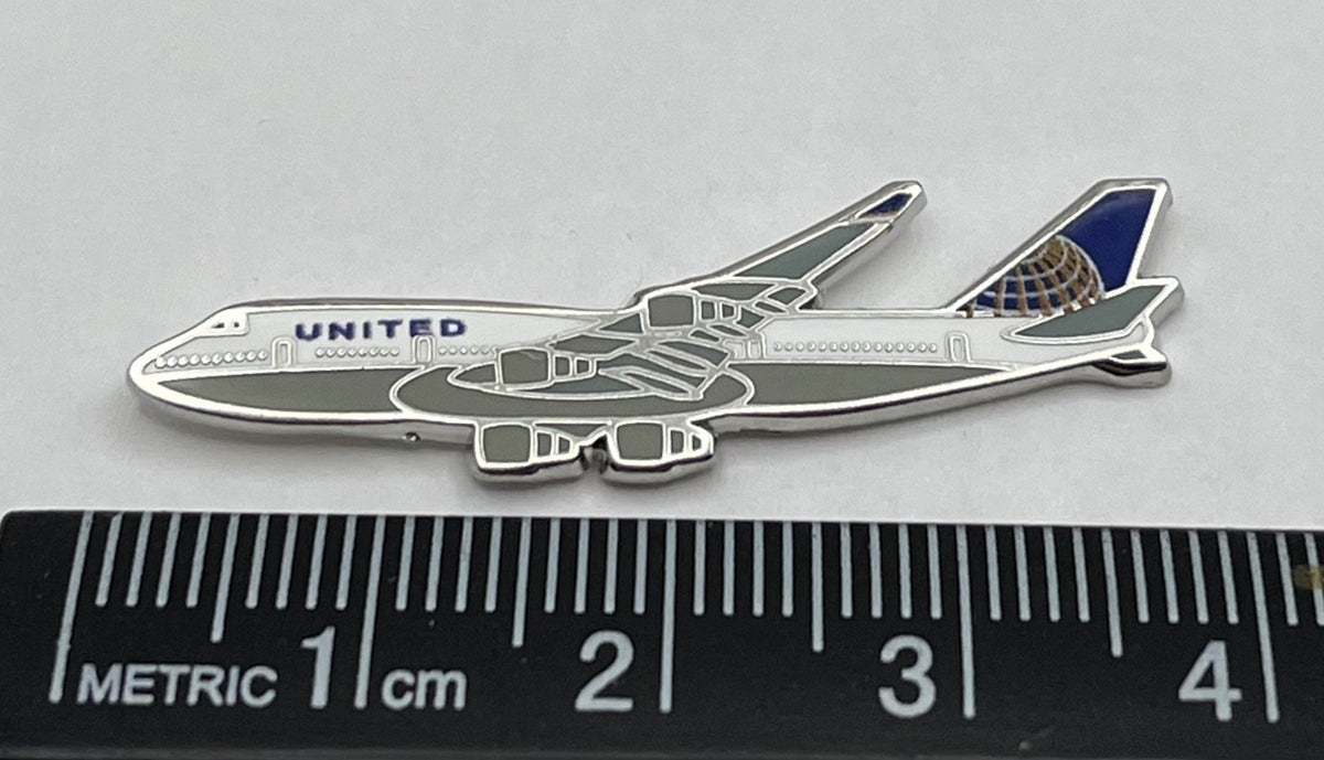 United Airlines Boeing 747 Airplane Lapel Pin – Modern Reproduction Gift