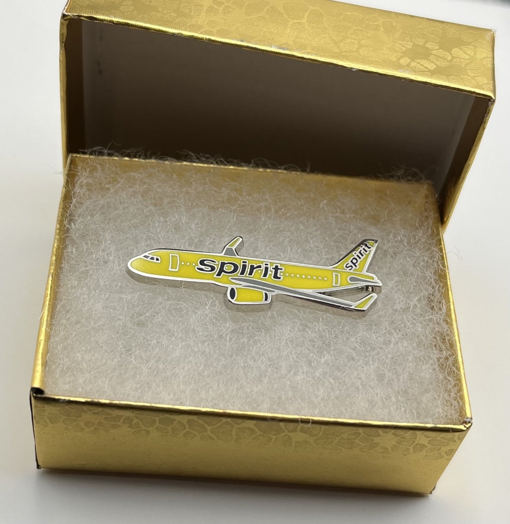 Spirit Airlines Airbus A320 Airplane Lapel Pin - Repro Gift