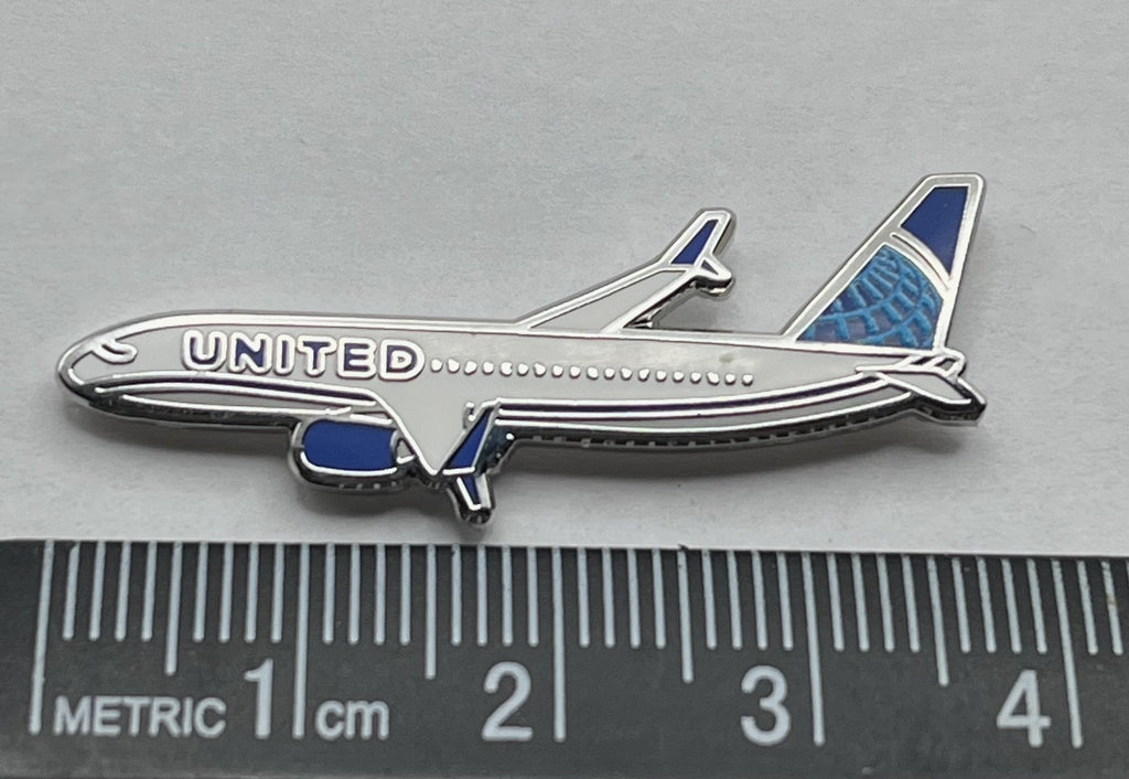 United Airlines Boeing 737 Airplane Lapel Pin Cloisonné Enamel Reproduction Gift
