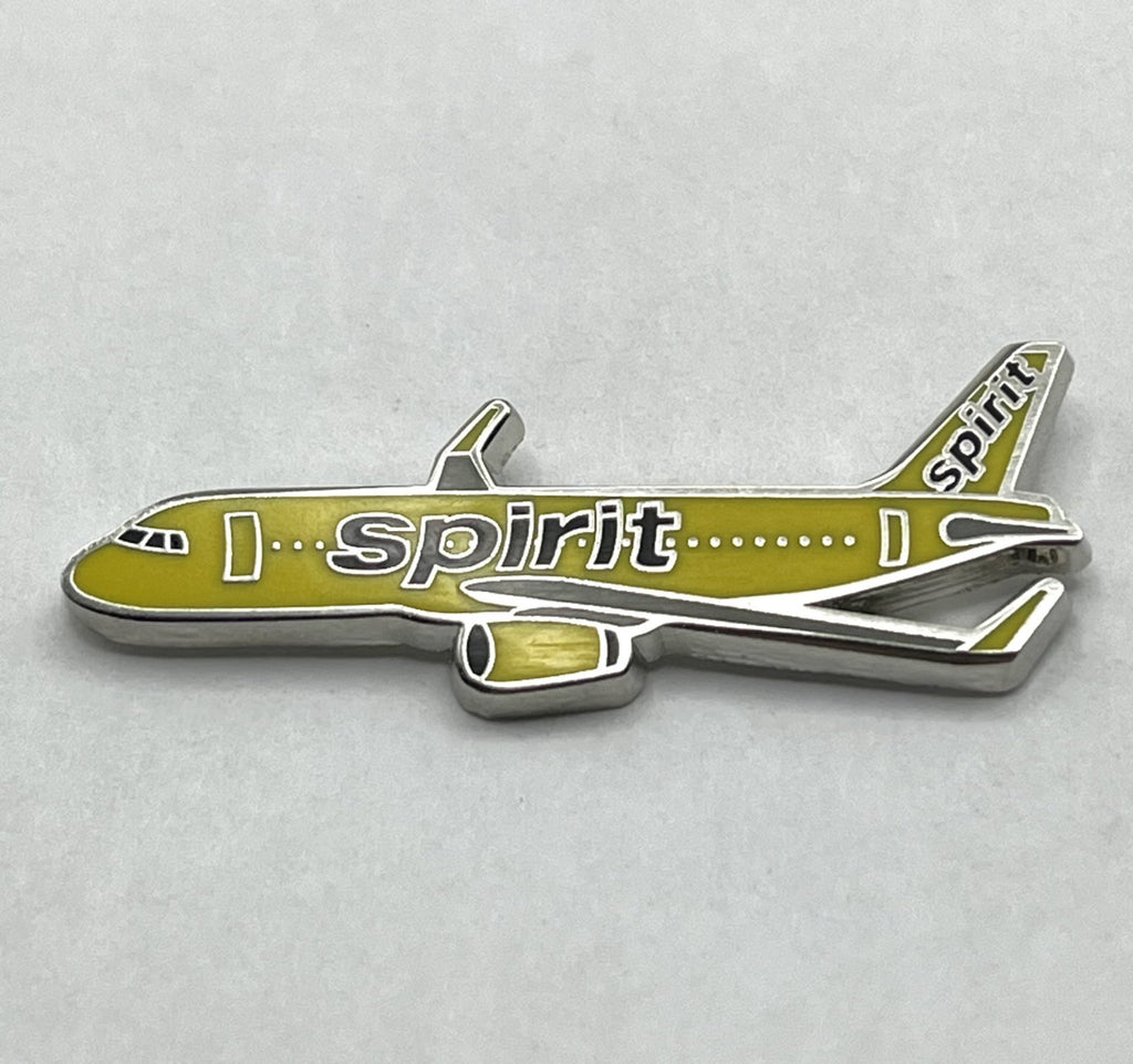 Spirit Airlines Airbus A320 Airplane Lapel Pin - Repro Gift