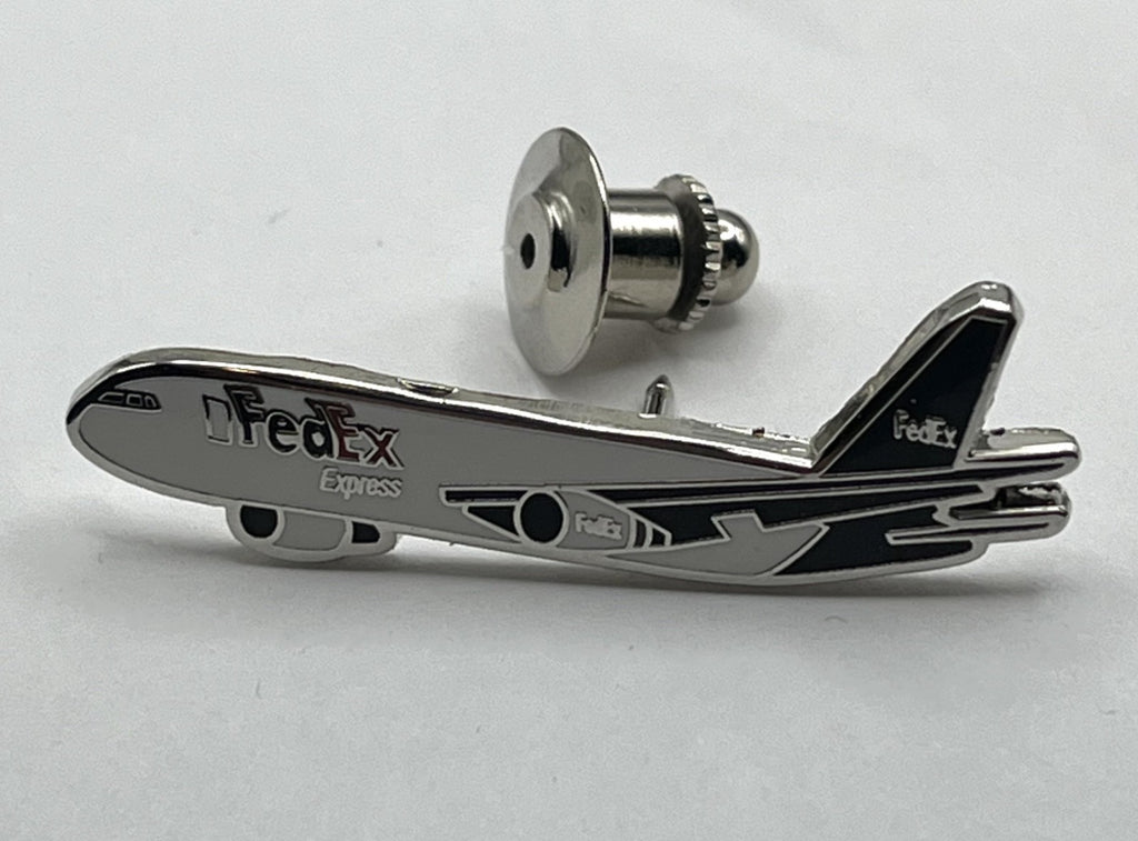 FedEx Boeing 767 Cargo Airplane Lapel Pin – Modern Repro Gift