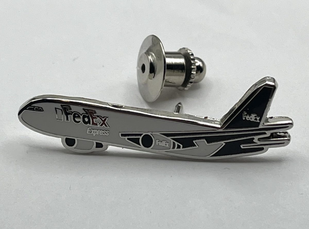 FedEx Boeing 767 Cargo Airplane Lapel Pin – Modern Repro Gift