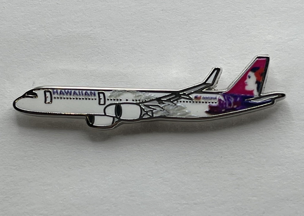 Hawaiian Airlines Airbus A321 neo Airplane Lapel Pin Repro Gift