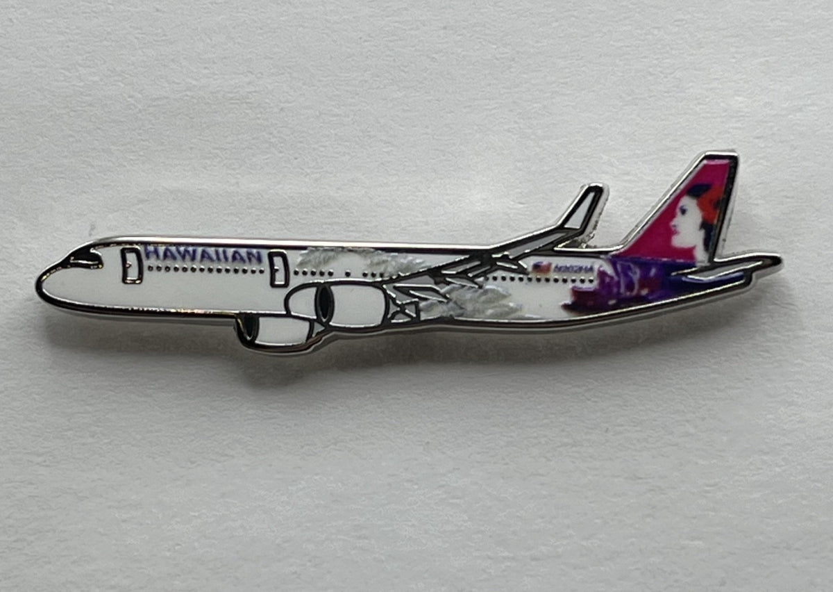 Hawaiian Airlines Airbus A321 neo Airplane Lapel Pin Repro Gift