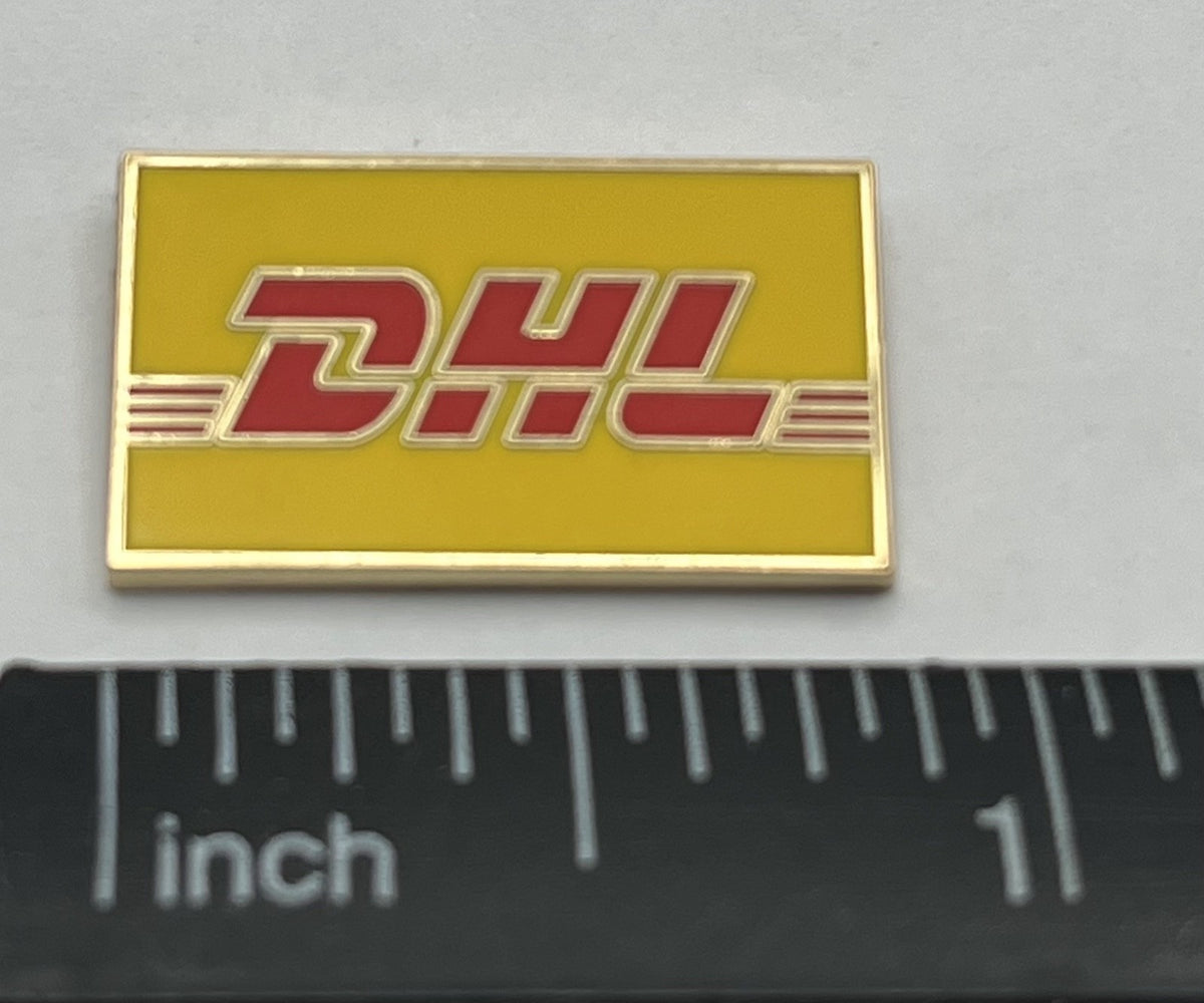 DHL Yellow Red Logo Lapel Pin – Repro Gift