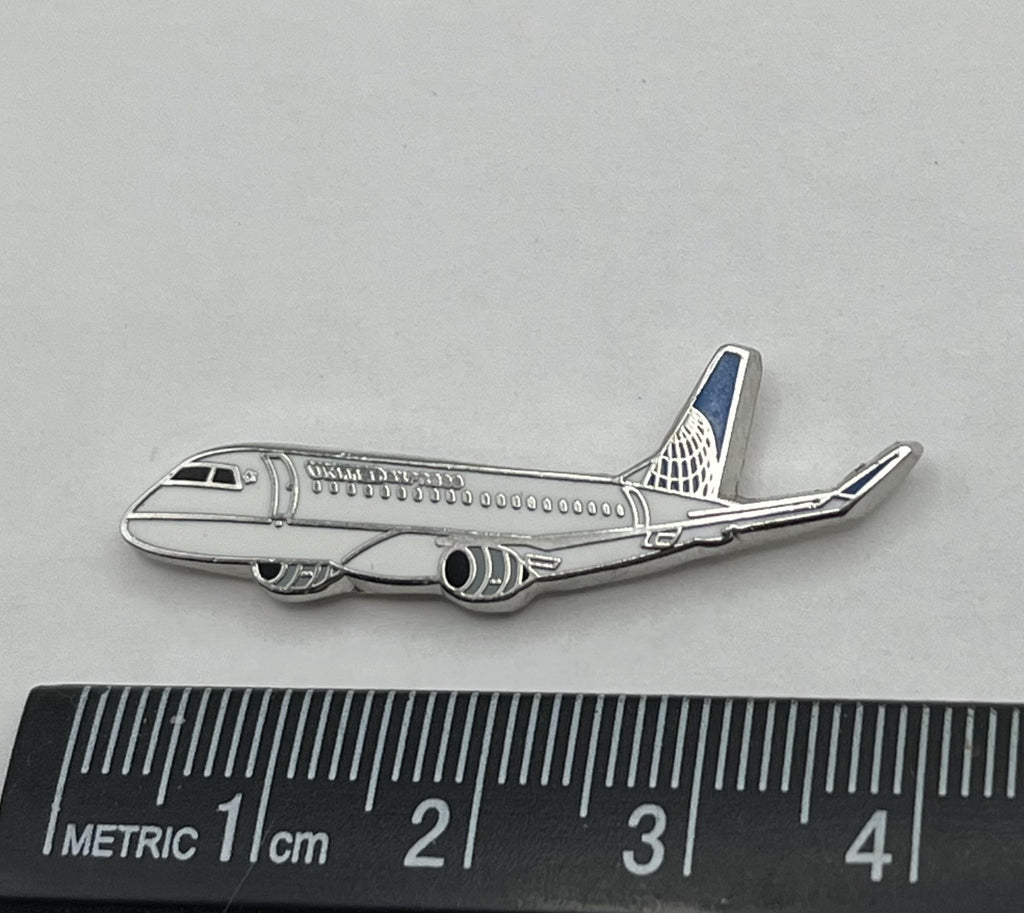 United Express Embraer ERJ-170 / 175 Airplane Lapel Pin Cloisonné - Repro Gift