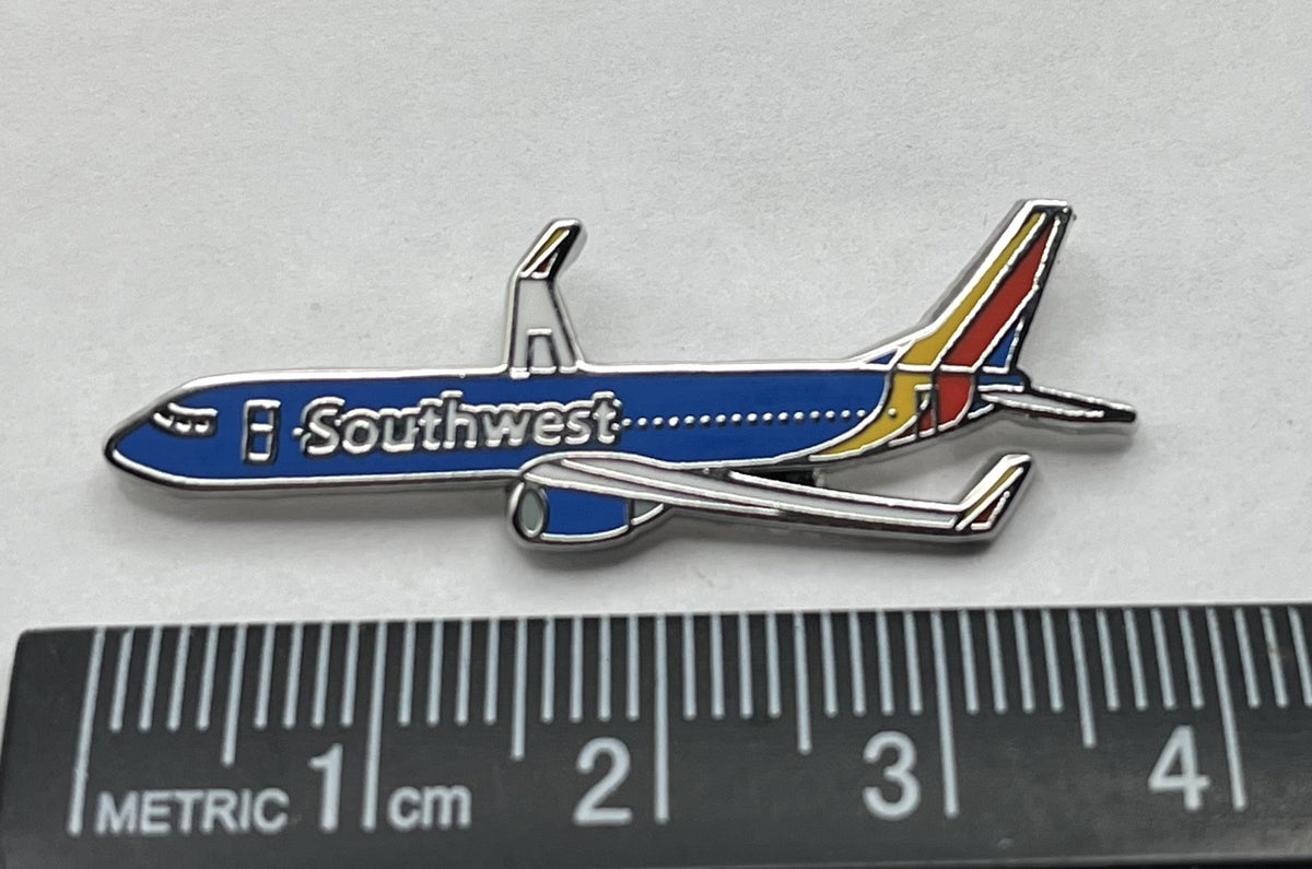 Southwest Airlines Boeing 737 Airplane Lapel Pin – Modern Reproduction Gift
