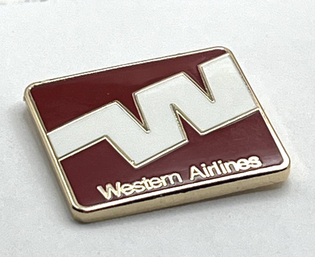 Western Airlines Block W Logo Lapel Pin – Repro Gift