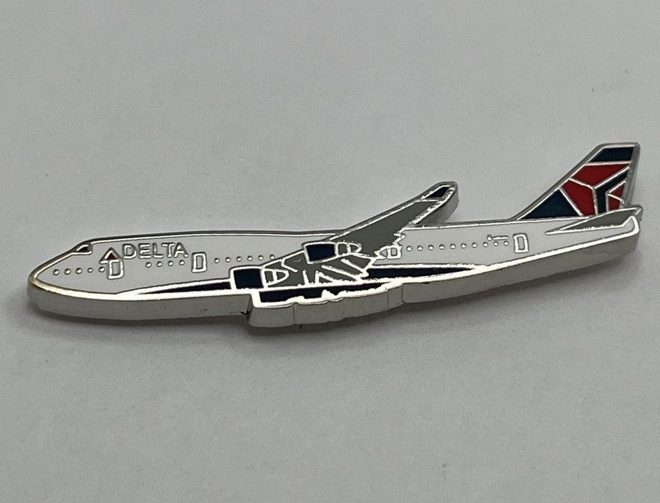 Delta Air Lines Boeing 747 Airplane Lapel Pin – Modern Reproduction Gift