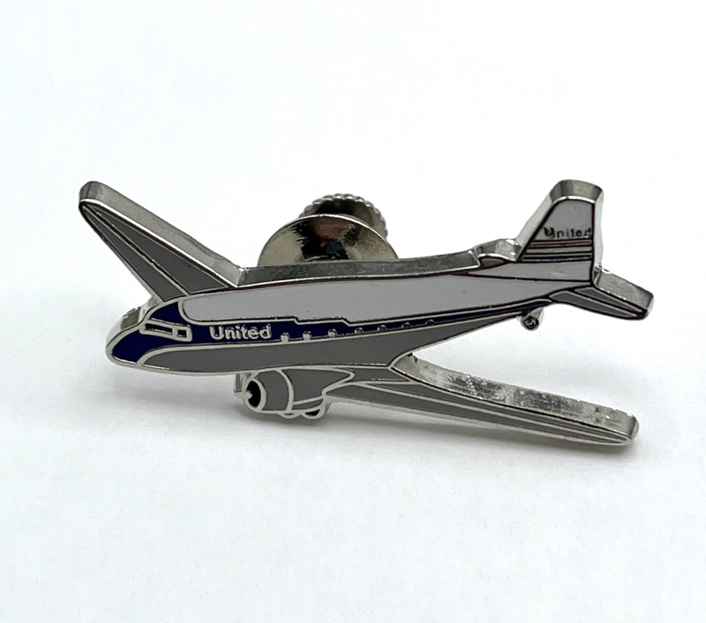 United Air Lines Douglas DC-3 Airplane Lapel Pin ~ Repro Gift