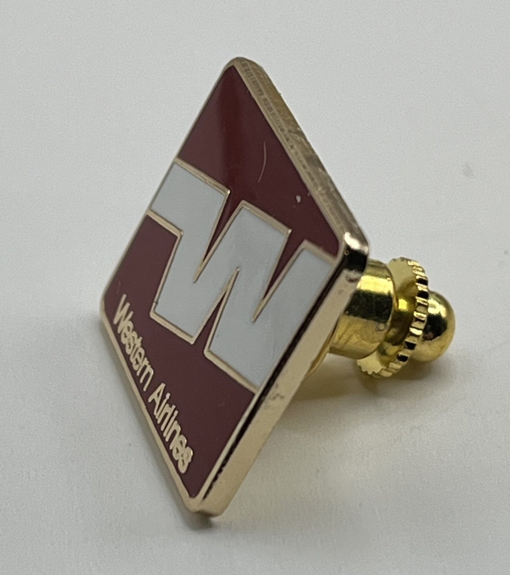 Western Airlines Block W Logo Lapel Pin – Repro Gift