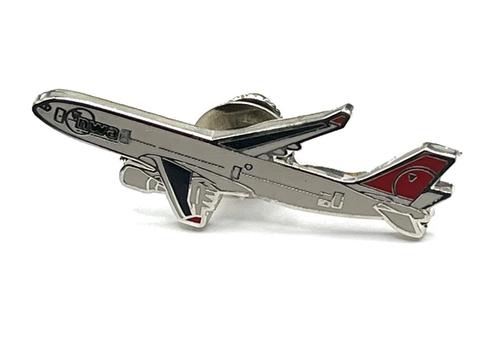 Northwest Airlines Airbus A330 Airplane Lapel Pin - Modern Repro Gift