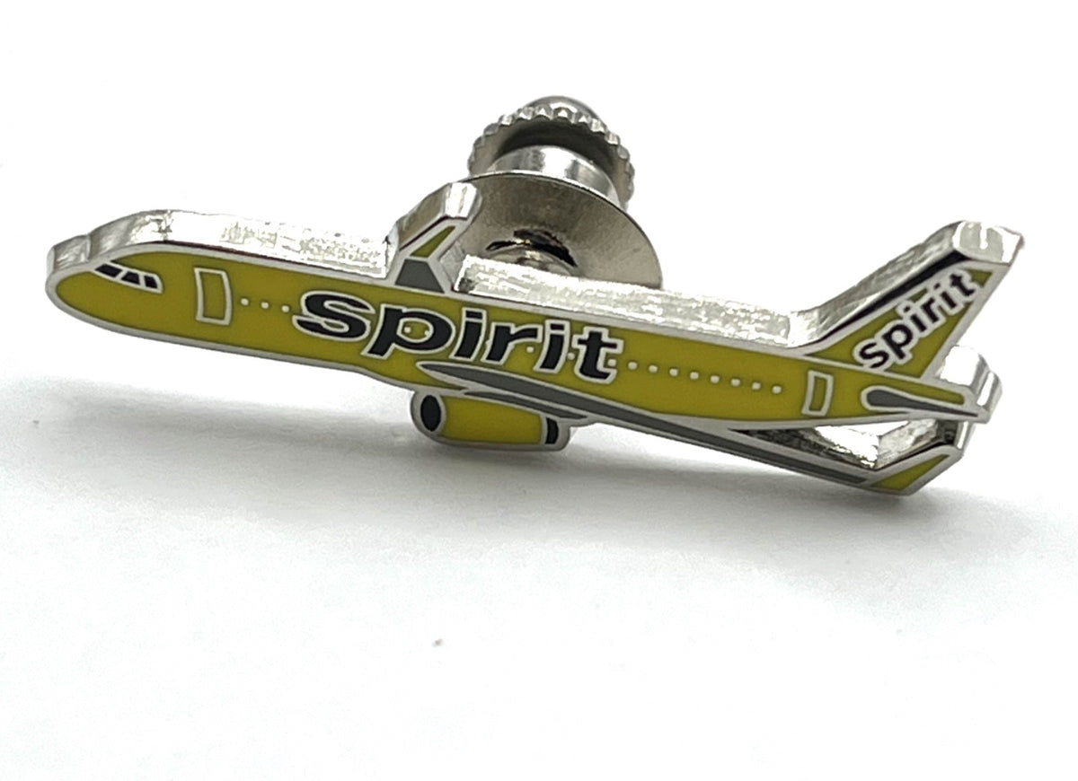 Spirit Airlines Airbus A320 Airplane Lapel Pin - Repro Gift