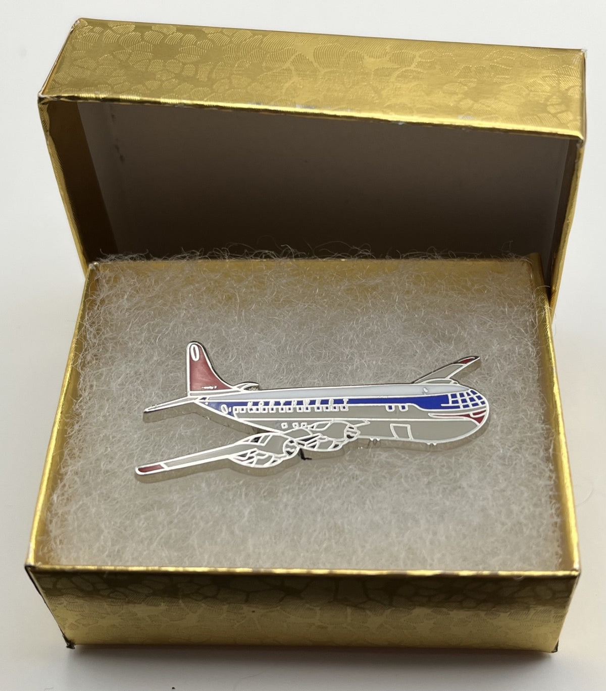Northwest Airlines Boeing 377 Stratocruiser Airplane Lapel Pin ~ Repro Gift