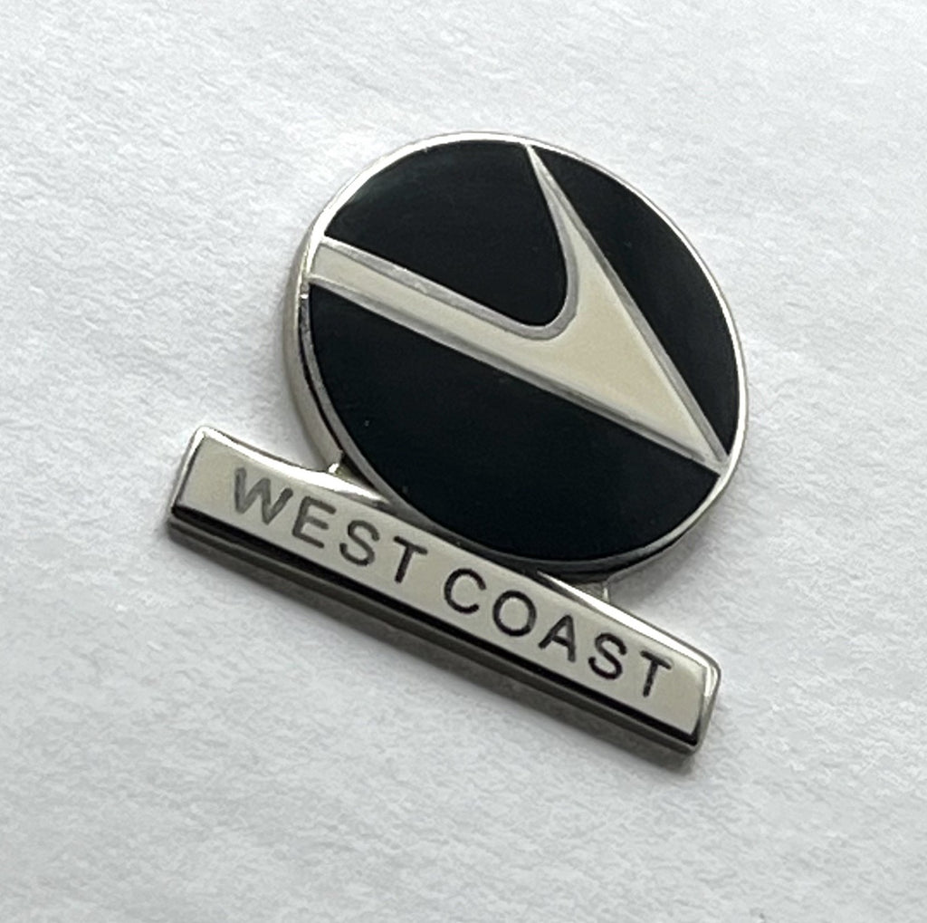 West Coast Airlines Round Logo Lapel Pin – Repro Gift
