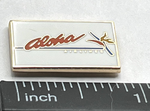 Aloha Airlines script-logo lapel pin — Repro Gift