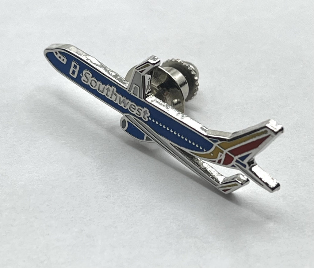Southwest Airlines Boeing 737 Airplane Lapel Pin – Modern Reproduction Gift