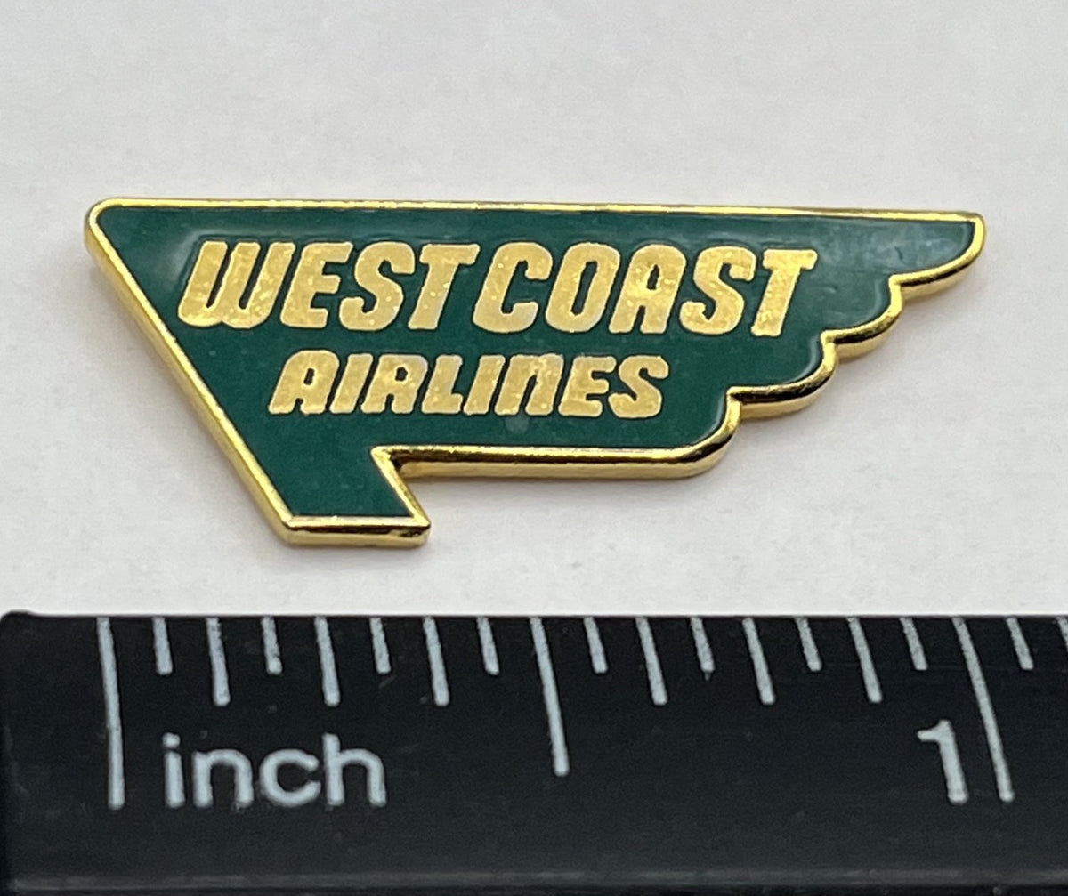 West Coast Airlines Wing Logo Lapel Pin – Repro Gift