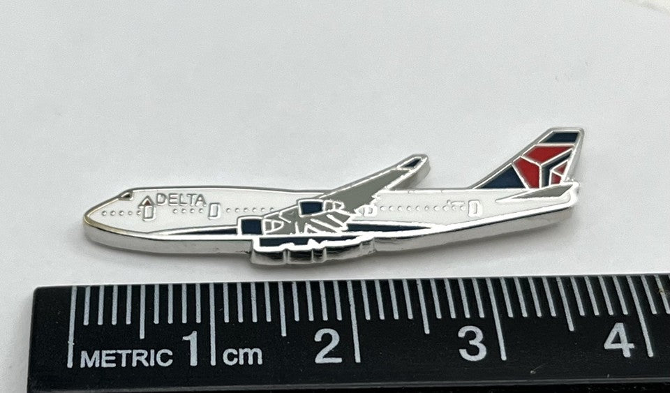 Delta Air Lines Boeing 747 Airplane Lapel Pin – Modern Reproduction Gift