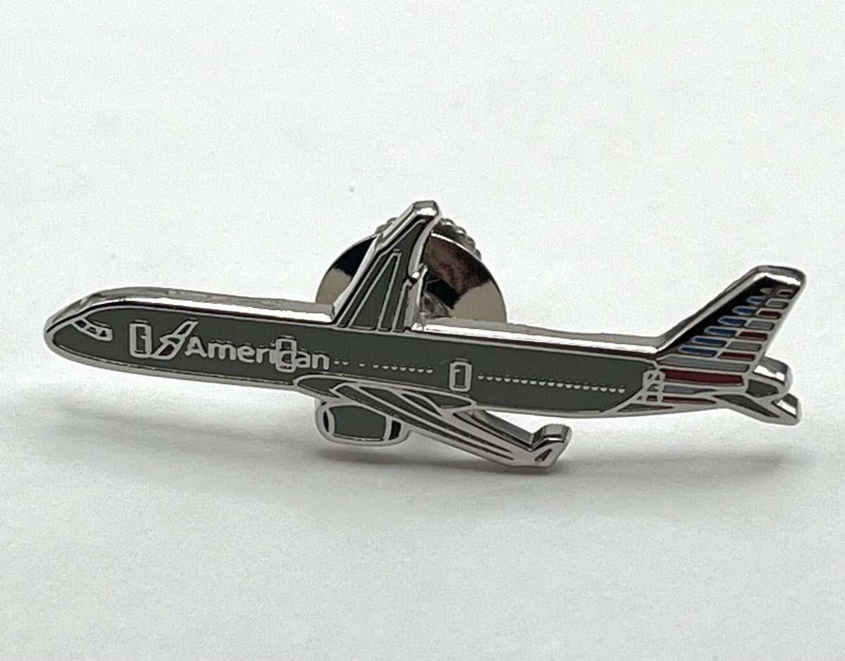 American Airlines Airbus A321 Airplane Lapel Pin ~ Repro Gift
