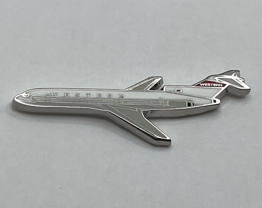 Western Airlines Boeing 727 Airplane Lapel Pin – Modern Reproduction Gift
