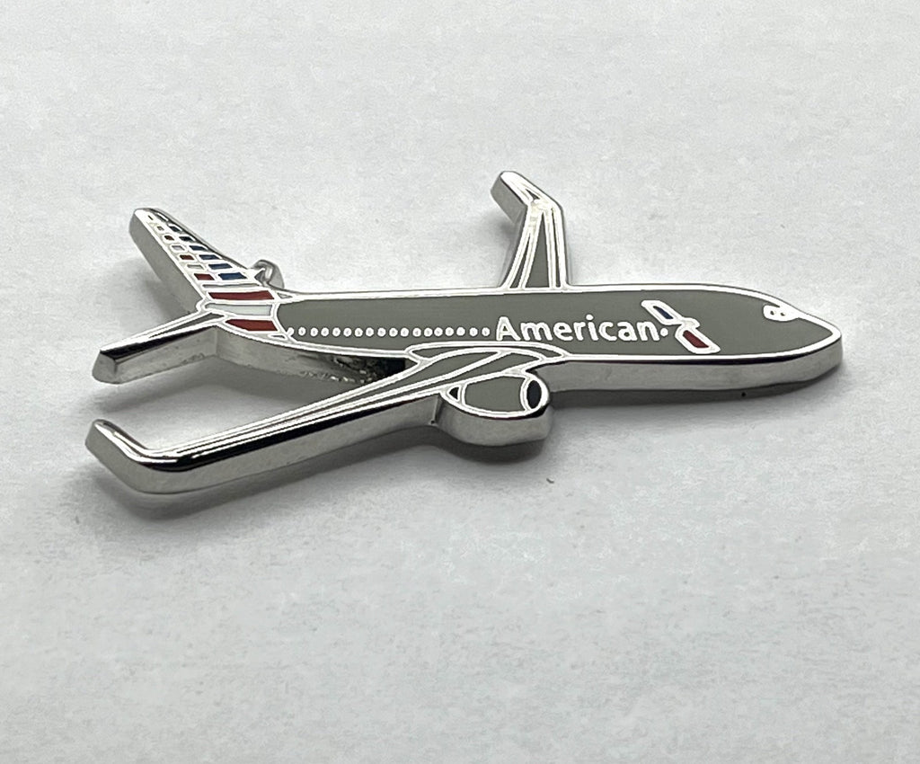American Airlines Boeing 737 Airplane Lapel Pin – Modern Reproduction Gift