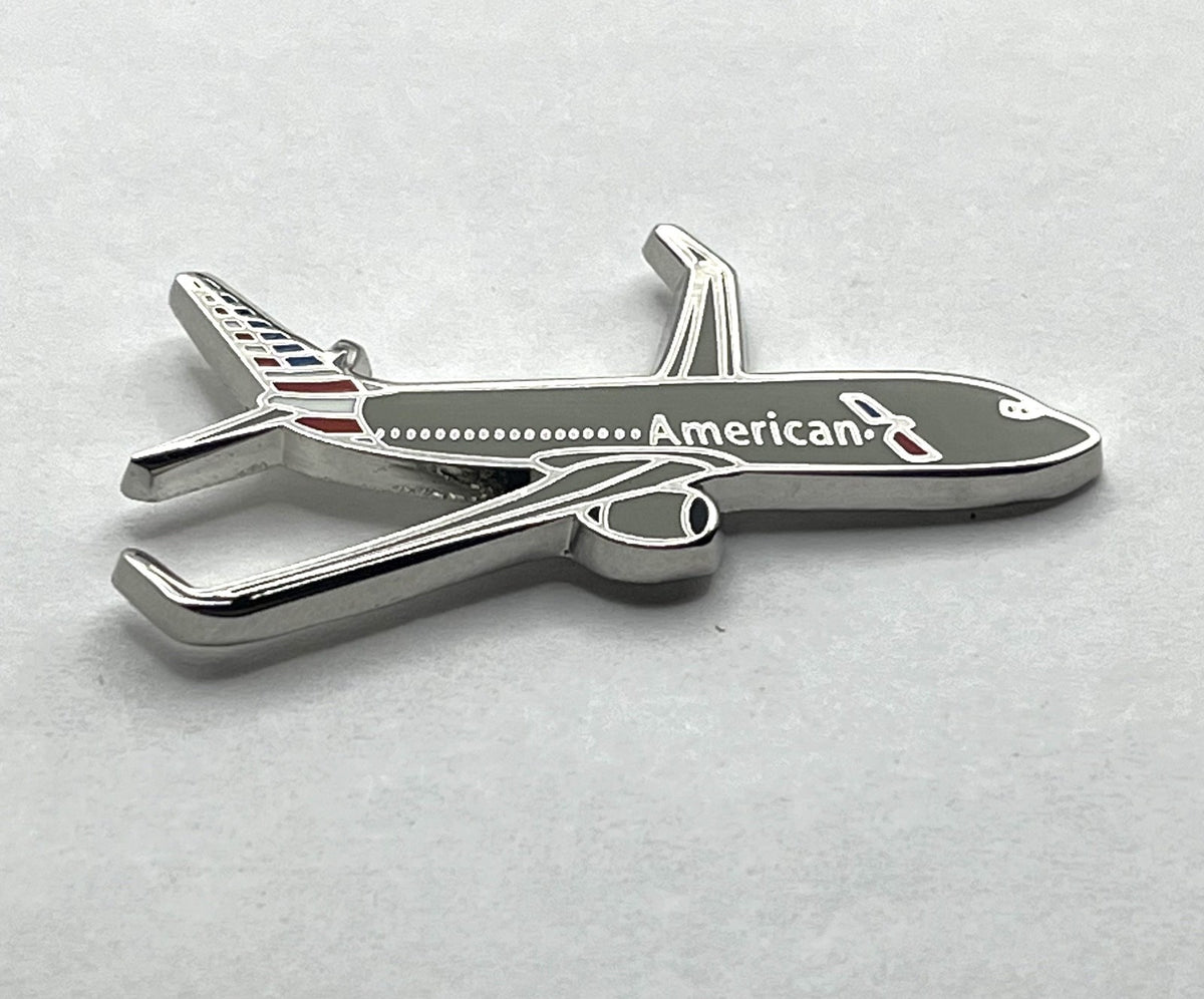 American Airlines Boeing 737 Airplane Lapel Pin – Modern Reproduction Gift
