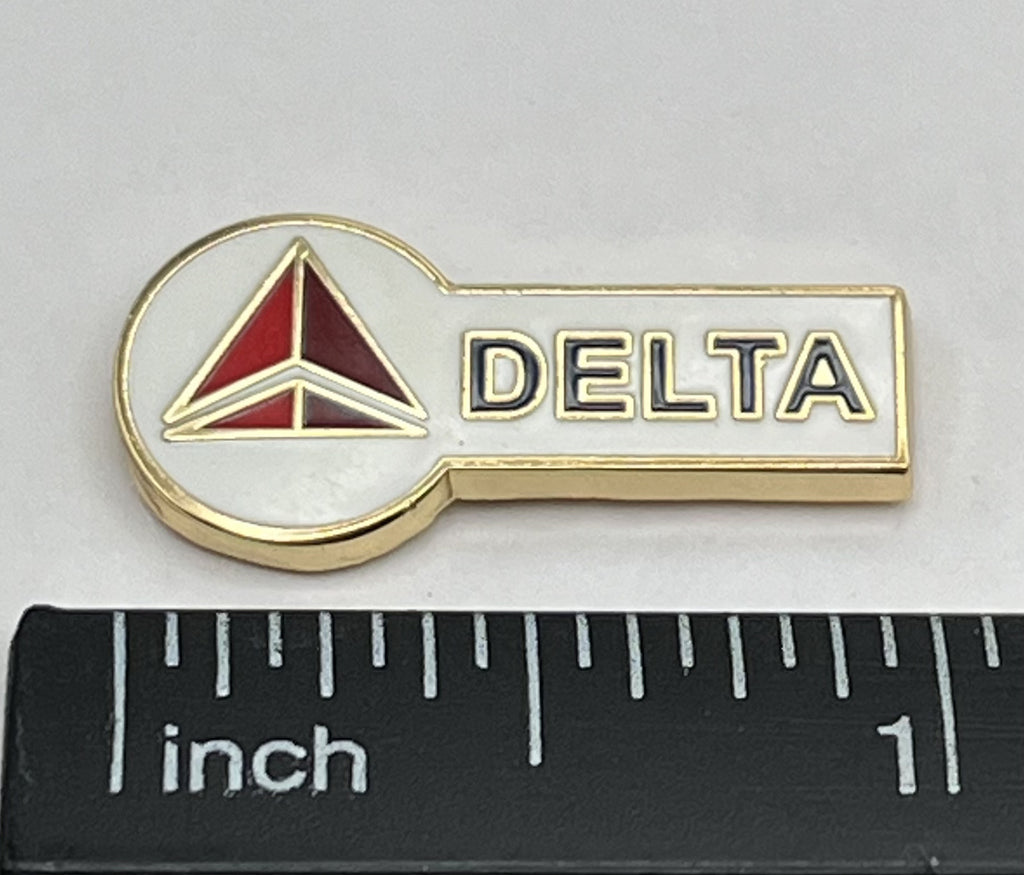 Delta Air Lines widget key-style lapel pin — modern cloisonné reproduction.