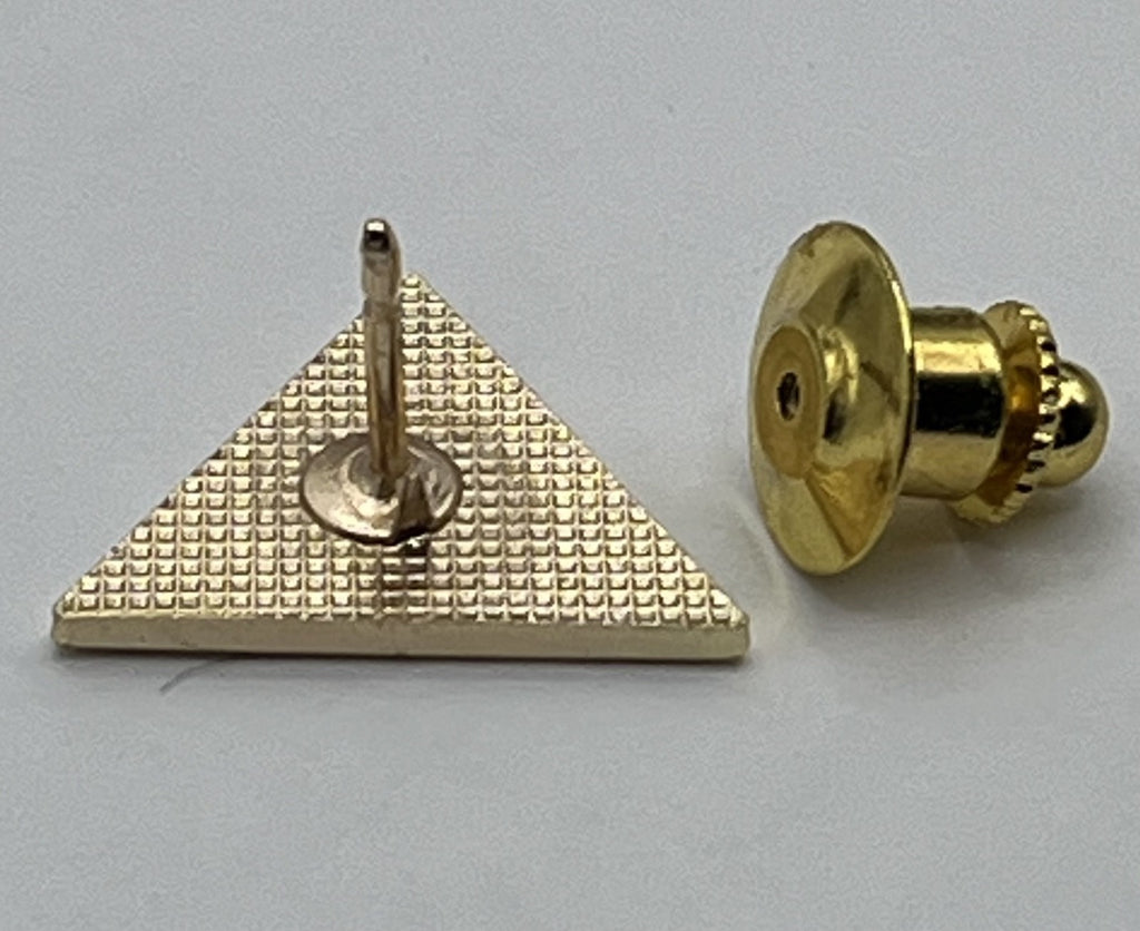 Delta Air Lines Red Widget Triangle Lapel Pin – Cloisonné Reproduction w/ Box