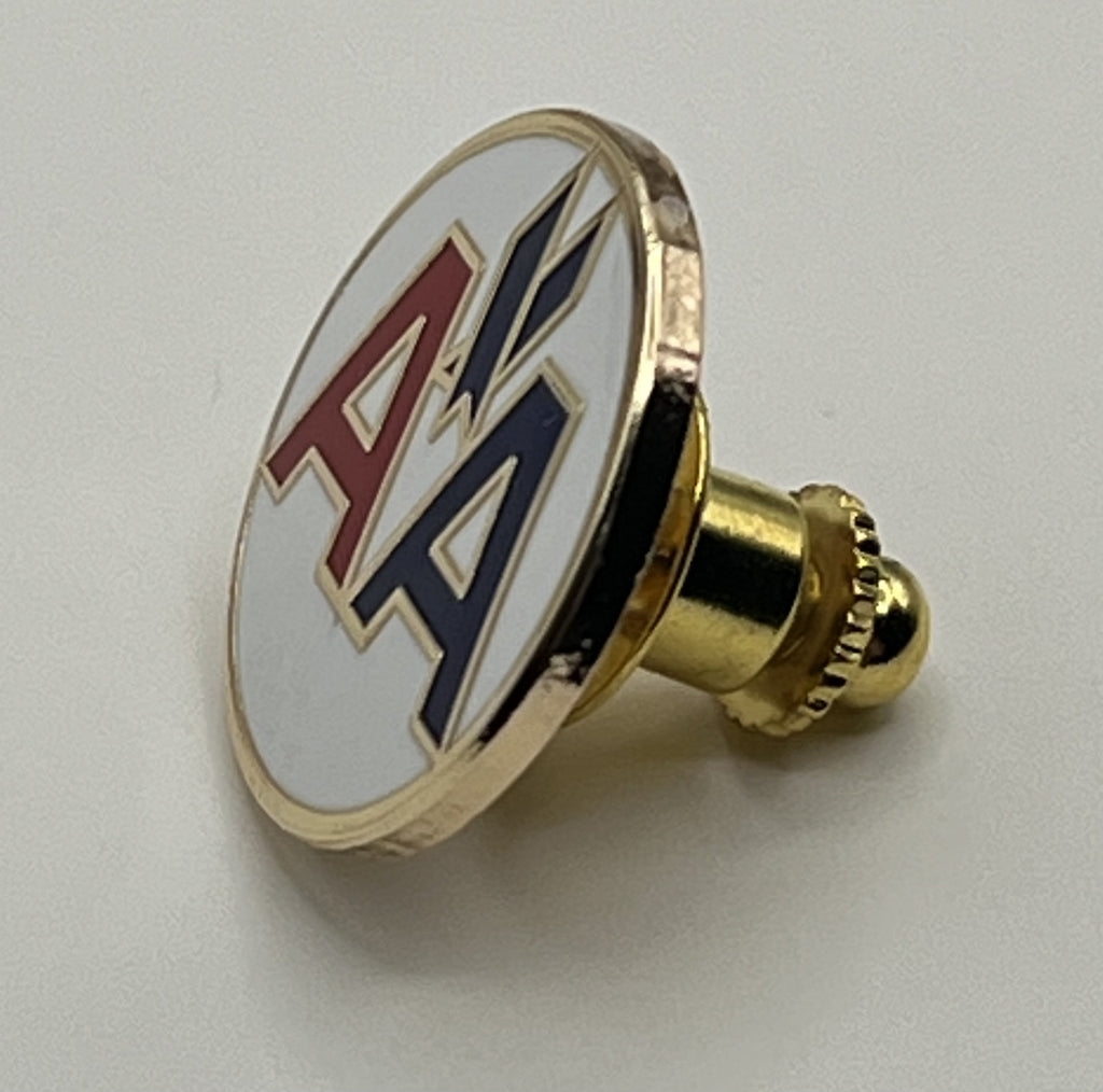 American Airlines Vignelli AA Round Logo Lapel Pin – Cloisonné Reproduction w/ Box