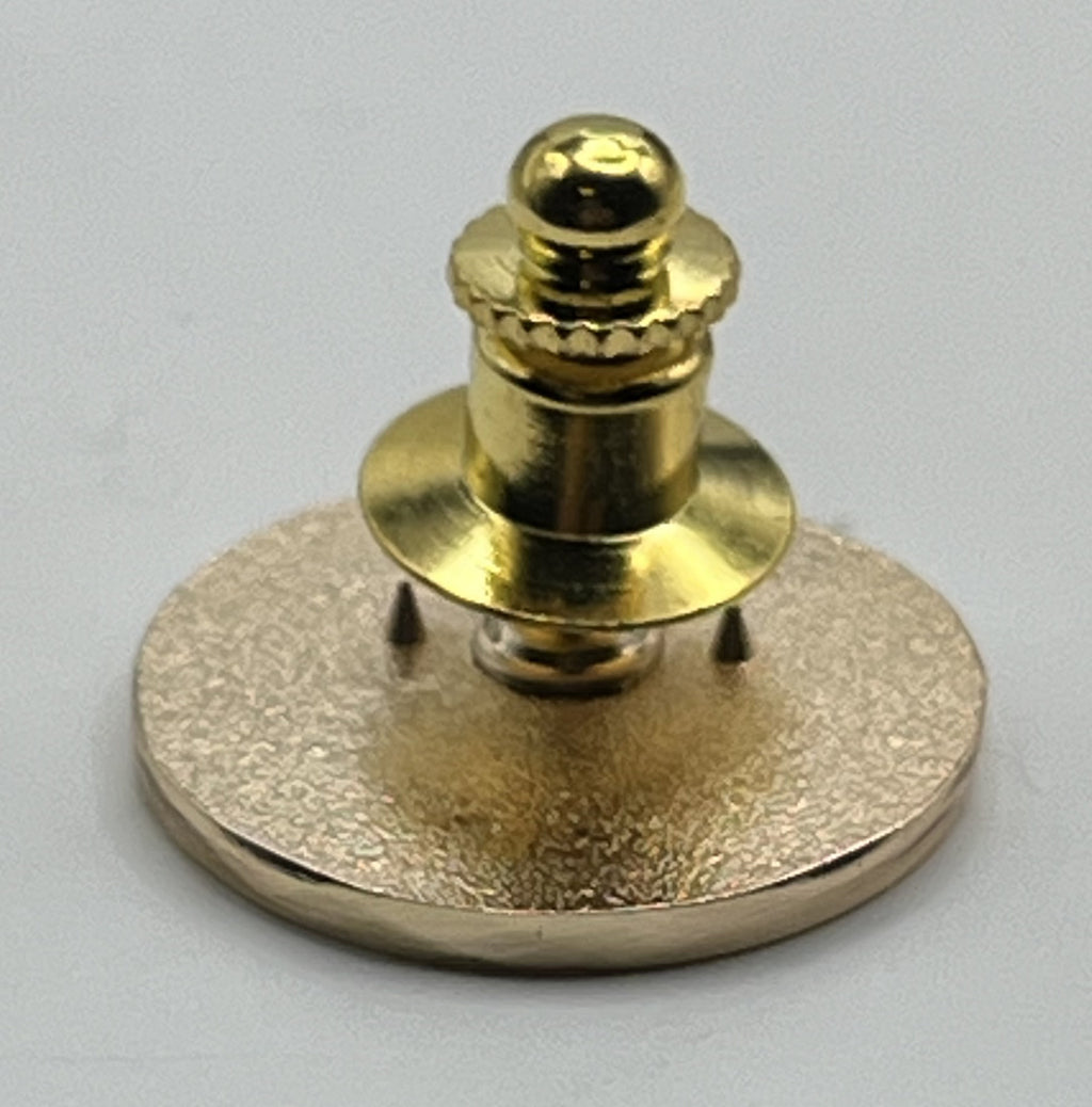 American Airlines eagle seal round lapel pin — modern cloisonné reproduction.